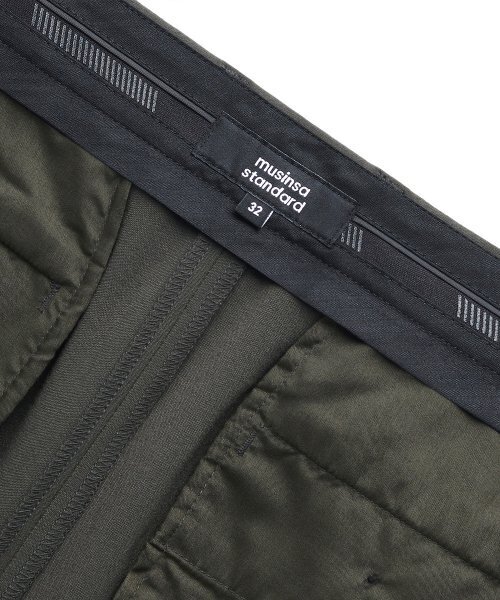 MUSINSA STANDARD（ムシンサスタンダード）の「軽量セミワイド隠しバンディングスラックス[ダスティカーキ]（スラックス・メンズ・その他・27/28/29/42/30/26）」の8枚目の写真