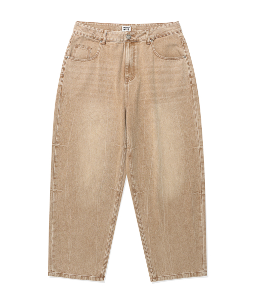 Wacky WiLLy(ワッキーウィリー)の「バルーンフィットデニムパンツベージュ(デニムパンツ・レディース・その他・SMALL/MEDIUM/LARGE)」の2枚目の写真