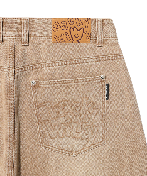 Wacky WiLLy(ワッキーウィリー)の「バルーンフィットデニムパンツベージュ(デニムパンツ・レディース・その他・SMALL/MEDIUM/LARGE)」の5枚目の写真