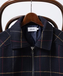 ATELANE（アテレーン）の「ATELANE ツイードチェックボンバージャケット（ブルゾン）」