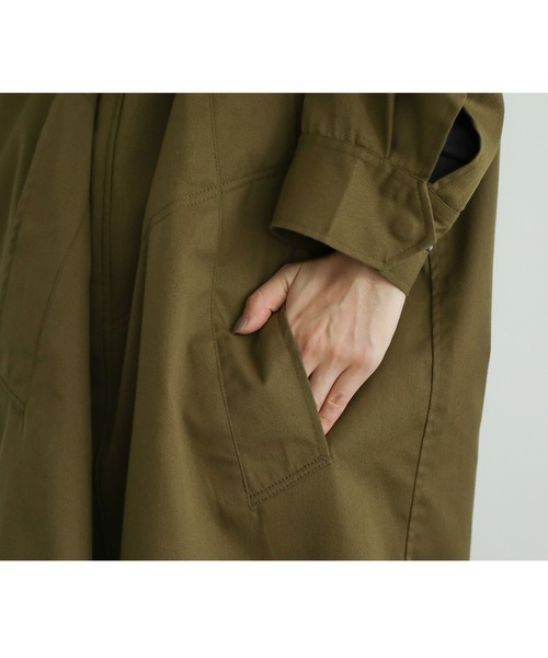 n'OrLABEL（ノアールレーベル）の「『ハーフネックモッズコート』（モッズコート・レディース・ブラック/カーキ・FREE）」の17枚目の写真