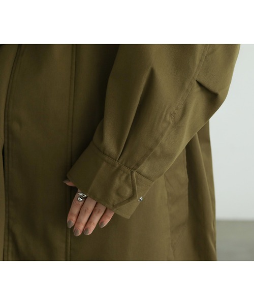 n'OrLABEL（ノアールレーベル）の「『ハーフネックモッズコート』（モッズコート・レディース・ブラック/カーキ・FREE）」の19枚目の写真