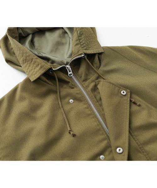 n'OrLABEL（ノアールレーベル）の「『ハーフネックモッズコート』（モッズコート・レディース・ブラック/カーキ・FREE）」の11枚目の写真