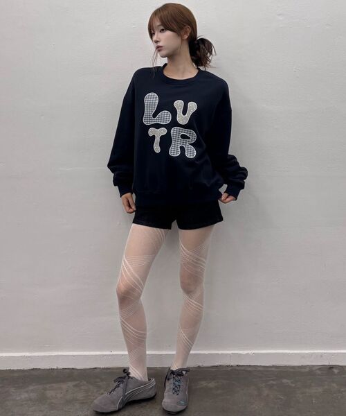 LUVISTRUE（ラヴイズトゥルー）の「GT LVTR PATCH SWEATSHIRT(GRAY)（スウェット・レディース・その他・FREE）」の6枚目の写真