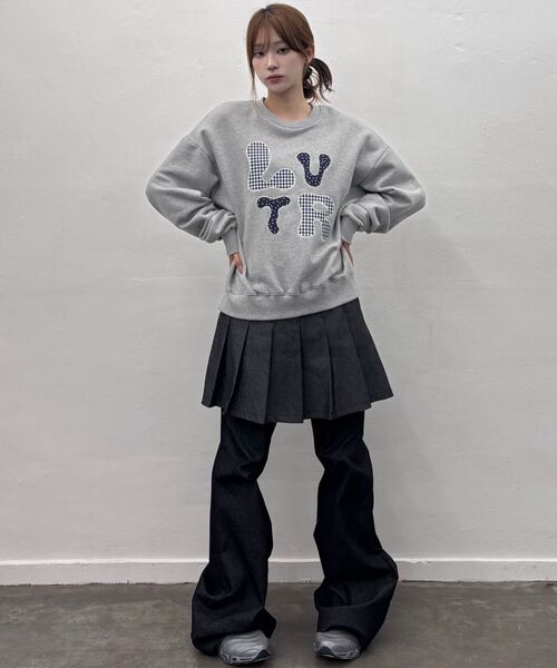 LUVISTRUE（ラヴイズトゥルー）の「GT LVTR PATCH SWEATSHIRT(GRAY)（スウェット・レディース・その他・FREE）」の8枚目の写真