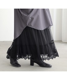 n'OrLABEL | 『裏起毛Ver.贅沢レースロングペチワンピース』(ワンピース)