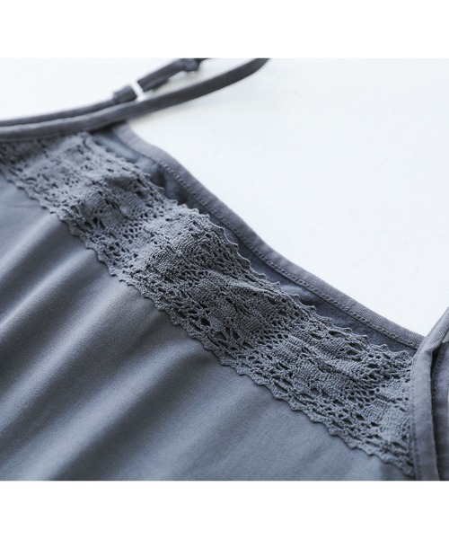 n'OrLABEL（ノアールレーベル）の「『裏起毛Ver.贅沢レースロングペチワンピース』（ワンピース・レディース・チャコール/ブラック/アイボリー・1/2）」の15枚目の写真