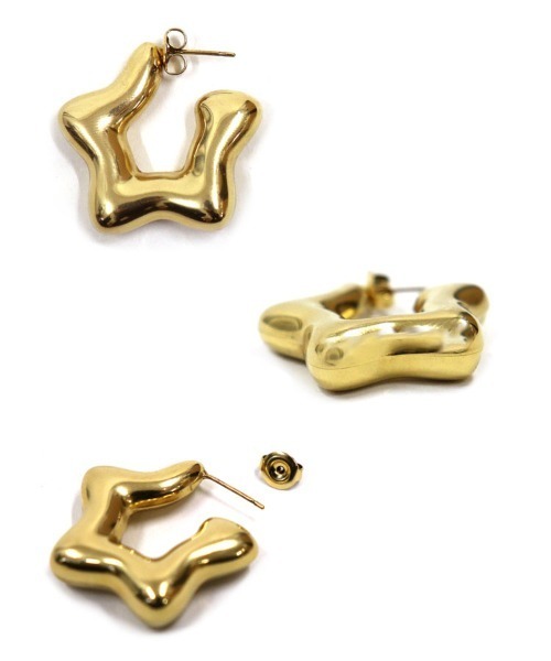 at.(アット)の「【at.】ぷっくりスターピアス(ピアス(両耳用)・レディース・ゴールド/シルバー・ONE SIZE)」の11枚目の写真