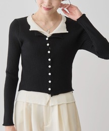 Jayro（ジャイロ）の「バイカラーレイヤードニット（ニット/セーター）」