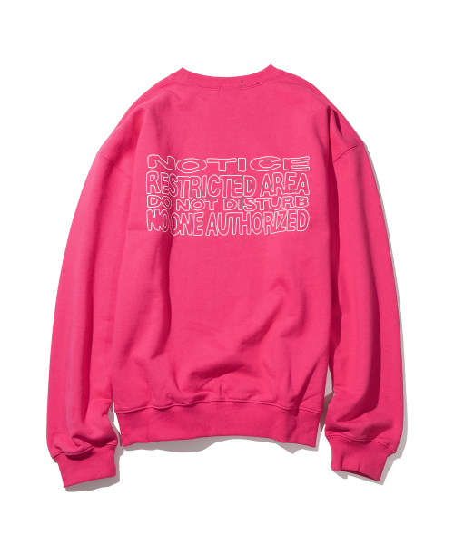 MASSNOUN(マスノウン)の「リストリクテッドエリア ヘビーオーバーサイズマンツーマンTシャツ MSHCR002-PK(スウェット・レディース・その他・X-LARGE/SMALL/MEDIUM/LARGE)」の1枚目の写真