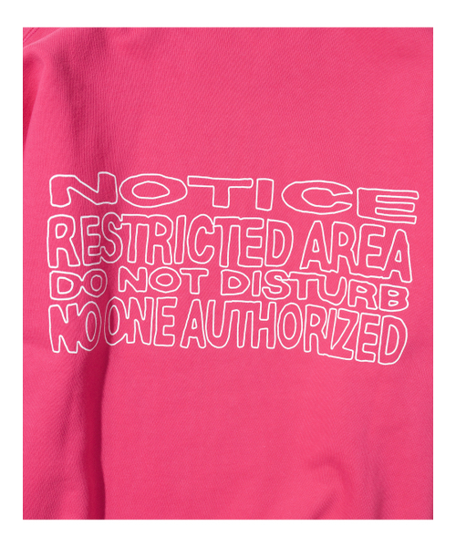 MASSNOUN(マスノウン)の「リストリクテッドエリア ヘビーオーバーサイズマンツーマンTシャツ MSHCR002-PK(スウェット・レディース・その他・X-LARGE/SMALL/MEDIUM/LARGE)」の2枚目の写真