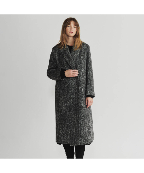 NOEUD(ノウドゥ)の「Hidden button double coat (Herringbone)(チェスターコート・レディース・その他・FREE)」の6枚目の写真