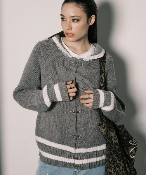 NYXX(エヌワイエックスエックス)の「LATCH COWICHAN CARDIGAN GREY(カーディガン/ボレロ・レディース・その他・FREE)」の1枚目の写真