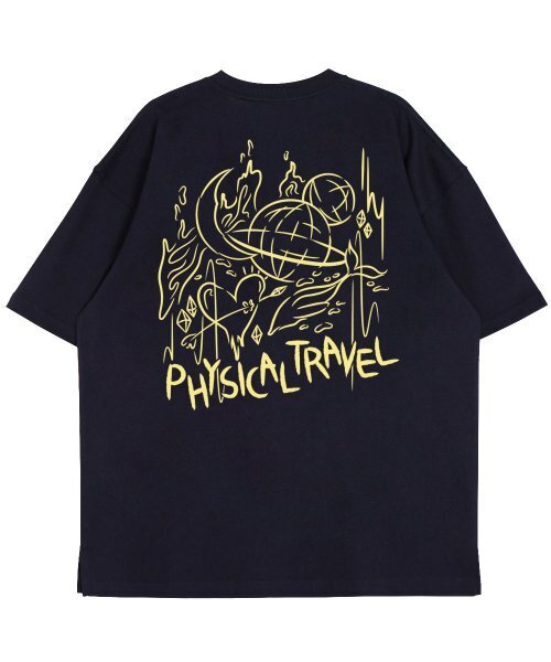 ASTRAL PROJECTION(アストラルプロジェクション)の「バックフィジカルトラベルラウンドネック15番手コットン半袖Tシャツ_ネイビー(Tシャツ/カットソー・メンズ・その他・X-LARGE/LARGE)」の3枚目の写真