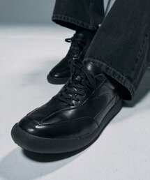 DRAW FIT（ドローフィット）の「フェリックスレザースニーカー[ブラック]（スニーカー）」