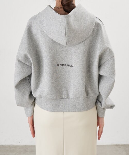 SHENERY（シーナリー）の「ダブルジップフーディー（パーカー・レディース・オフホワイト/グレー・FREE）」の16枚目の写真