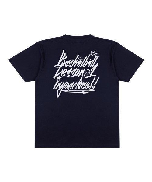 CREAM SODA LAB(クリームソーダラボ)の「バスケットボールレッスン.1 半袖Tシャツ ネイビー ホワイト(Tシャツ/カットソー・メンズ・その他・LARGE/MEDIUM/X-LARGE/XX-LARGE)」の2枚目の写真