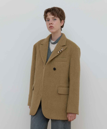 Majournee（マジョネ）の「HAIRY ALPACA DOUBLE HALF COAT_BEIGE（ダッフルコート）」