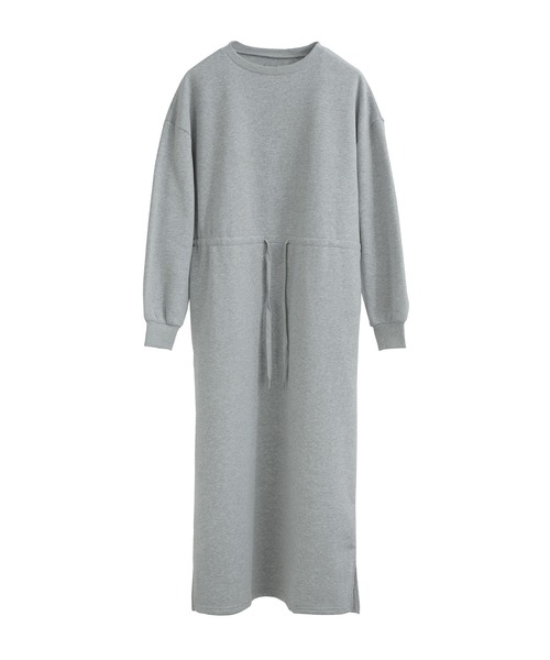 Fashion Letter（ファッションレター）の「裏起毛 ドロストルームワンピース M-LLsize（ルームワンピース・レディース・グレー/グレイッシュベージュ/ブラック/チャコール・LL/L/M）」の12枚目の写真