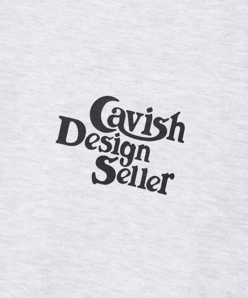Cavish(カビシ)の「SELLER LOGO SWEATSHIRT LIGHT GREY(CV2EFUM441A)(スウェット・レディース・ライトグレー・SMALL/MEDIUM/LARGE/X-LARGE)」の4枚目の写真