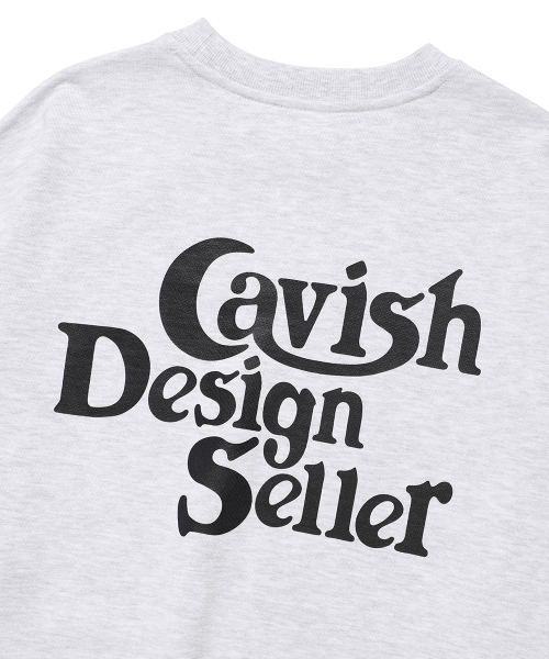 Cavish(カビシ)の「SELLER LOGO SWEATSHIRT LIGHT GREY(CV2EFUM441A)(スウェット・レディース・ライトグレー・SMALL/MEDIUM/LARGE/X-LARGE)」の5枚目の写真