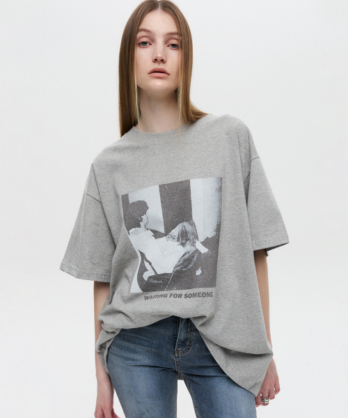 DNSR WOMEN(ディーエヌエスアールウーマン)の「オーバーサイズヴィンテージTシャツグレー(Tシャツ/カットソー・レディース・その他・OS)」の3枚目の写真