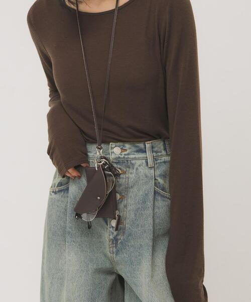 KBF（ケイビーエフ）の「マルチポーチネックショルダー（ショルダーバッグ・レディース・ダークブラウン/ブラック・ONE）」の17枚目の写真