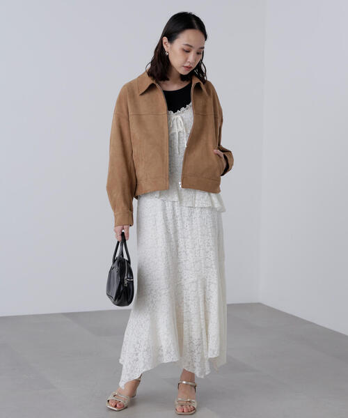 FREE'S MART(フリーズマート)の「◆合皮ジップアップブルゾン(ブルゾン・レディース・ブラウン/ブラック/ベージュ系その他・SMALL/MEDIUM)」の8枚目の写真