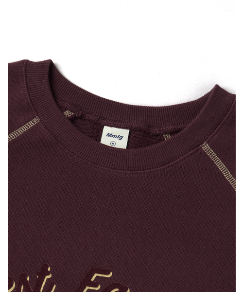 MMLG（エムエムエルジー）の「[Mmlg] BEST STITCH SWEAT (PLUM)（スウェット・レディース・その他・SMALL/MEDIUM/LARGE/X-LARGE）」の3枚目の写真