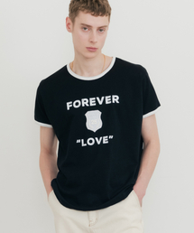 SSIN AND LEE（シンアンドリー）の「25 root ringer t-shirt black（Tシャツ/カットソー）」