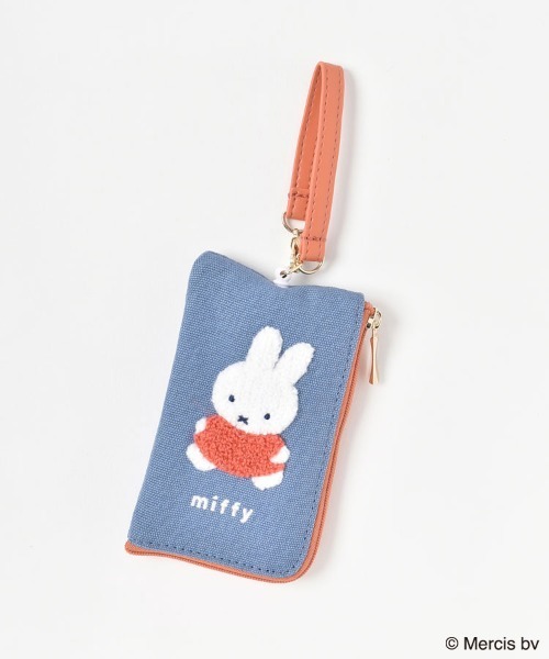 Miffy（ ミッフィー）の「ミッフィーカラフルサガラキーパスポーチ（パスケース・レディース・ブルー/イエロー/オレンジ・FREE）」の2枚目の写真