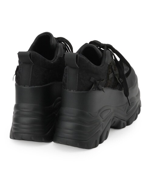 cs T&P（シーエスティーアンドピー）の「リボンレース 厚底スニーカー（スニーカー・レディース・ホワイト/ブラック・M/L/S/LL）」の22枚目の写真