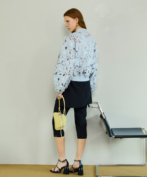 MAISON SPECIAL(メゾンスペシャル)の「Mini Skirt Layer Capri Pants/ミニスカートレイヤーカプリパンツ(その他パンツ・レディース・ブラウン/ブラック・38/36)」の19枚目の写真
