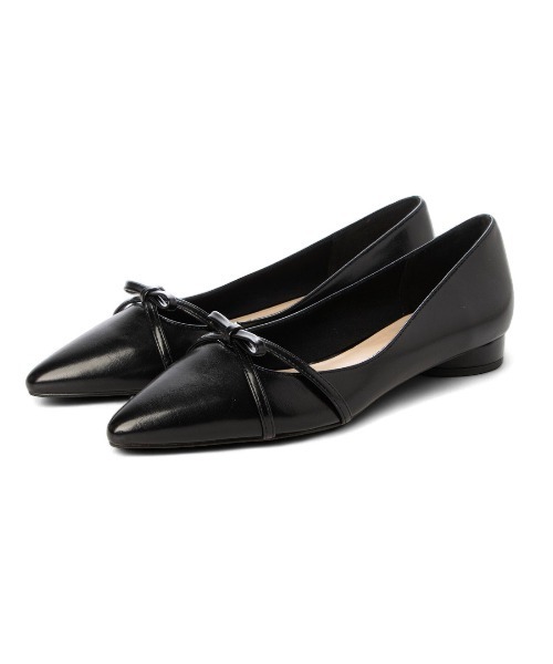 EVOL（イーボル）の「【ふかふか・クッション入り】ポインテッド2cmリボンパンプス JA5956（パンプス・レディース・ドット/ブラック/アイボリー/ピンク・22.0cm/22.5cm/23.0cm/23.5cm/24.0cm/24.5cm/25.0cm）」の14枚目の写真