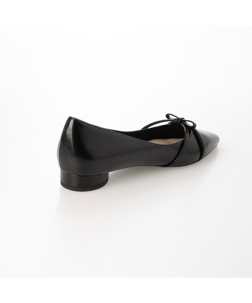 EVOL（イーボル）の「【ふかふか・クッション入り】ポインテッド2cmリボンパンプス JA5956（パンプス・レディース・ドット/ブラック/アイボリー/ピンク・22.0cm/22.5cm/23.0cm/23.5cm/24.0cm/24.5cm/25.0cm）」の16枚目の写真