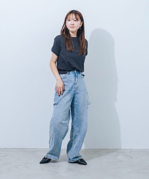 EVOL（イーボル）の「【ふかふか・クッション入り】ポインテッド2cmリボンパンプス JA5956（パンプス・レディース・ドット/ブラック/アイボリー/ピンク・22.0cm/22.5cm/23.0cm/23.5cm/24.0cm/24.5cm/25.0cm）」の7枚目の写真