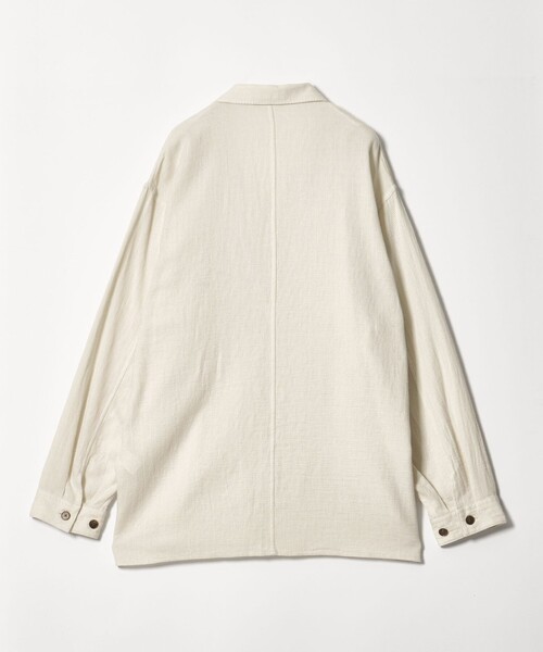 Steven Alan（スティーブンアラン）の「＜Steven Alan＞ コットンメッシュ チェック オープンカラー オーバー シャツ（シャツ/ブラウス・メンズ・ダークブラウン/ホワイト・XL/L/M/S）」の3枚目の写真