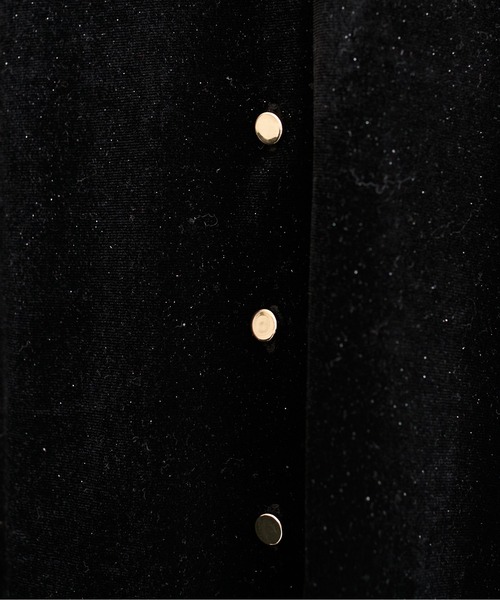 natural couture（ナチュラルクチュール）の「ラメベロアクルーネックカーディガン（カーディガン/ボレロ・レディース・ブラック/ブルーグレー/ピンクベージュ/ボルドー/ネイビー/オフホワイト・FREE）」の19枚目の写真