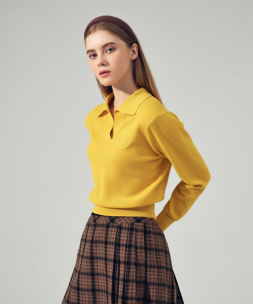 LORDLOAR(ロードロアル)の「シグニチャーカラー長袖ニットD/イエロー(ニット/セーター・レディース・その他・SMALL/MEDIUM/LARGE)」の2枚目の写真