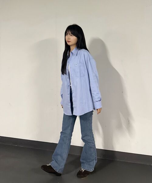 STENDS（ステンズ）の「[M~4XL] フロウコットンシャツ_スカイブルー（シャツ/ブラウス・メンズ・その他・MEDIUM/LARGE/X-LARGE/XX-LARGE/XXX-LARGE/XXXX-LARGE）」の3枚目の写真