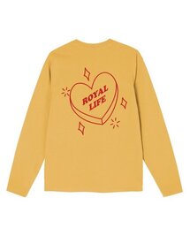 ROYALLIFE（ロイヤルライフ）の「RLL1103 ハートロゴロングスリーブ - イエロー（Tシャツ/カットソー）」
