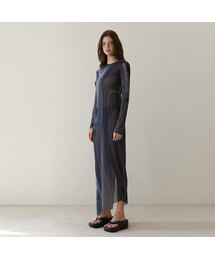 RVIS net maxi dresses multi black