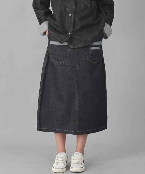 SAINTCREW(セントクルー)の「7PK デニムロングスカート 7PLS-1308 ナチュラルインディゴ(スカート・レディース・その他・MEDIUM/LARGE/X-LARGE)」の4枚目の写真