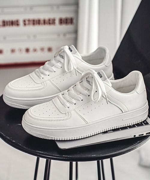 WESTBOY(ウエストボーイ)の「シンプル 3.5cm 厚底 ボリュームソール ローカットスニーカー WO25W11SH02(スニーカー・メンズ・ホワイト・41/42/43/44)」の10枚目の写真