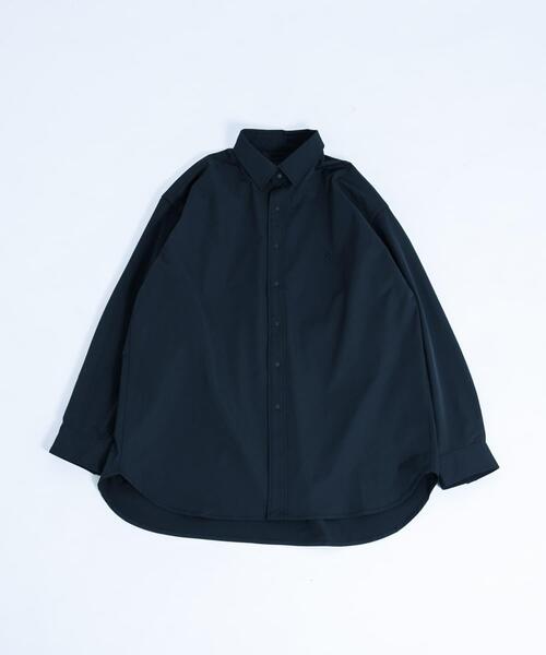 EKAL（エカル）の「SOLOTEXツイルレギュラーカラーシャツ（シャツ/ブラウス・メンズ・ブラック/ネイビー・MEDIUM/LARGE）」の3枚目の写真