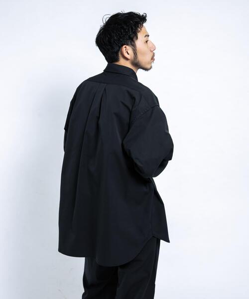 EKAL（エカル）の「SOLOTEXツイルレギュラーカラーシャツ（シャツ/ブラウス・メンズ・ブラック/ネイビー・MEDIUM/LARGE）」の6枚目の写真