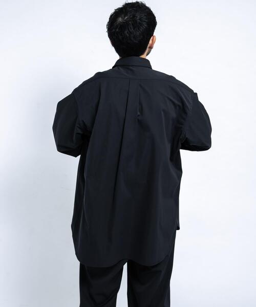 EKAL（エカル）の「SOLOTEXツイルレギュラーカラーシャツ（シャツ/ブラウス・メンズ・ブラック/ネイビー・MEDIUM/LARGE）」の7枚目の写真