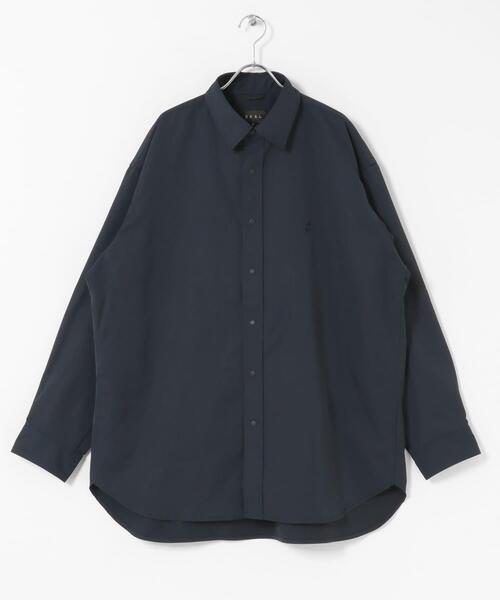 EKAL（エカル）の「SOLOTEXツイルレギュラーカラーシャツ（シャツ/ブラウス・メンズ・ブラック/ネイビー・MEDIUM/LARGE）」の9枚目の写真