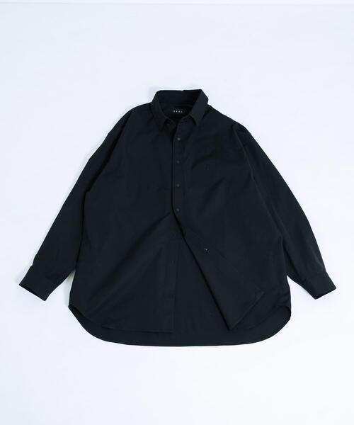 EKAL（エカル）の「SOLOTEXツイルレギュラーカラーシャツ（シャツ/ブラウス・メンズ・ブラック/ネイビー・MEDIUM/LARGE）」の16枚目の写真