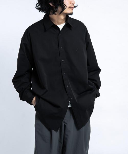 EKAL（エカル）の「SOLOTEXツイルレギュラーカラーシャツ（シャツ/ブラウス・メンズ・ブラック/ネイビー・MEDIUM/LARGE）」の18枚目の写真
